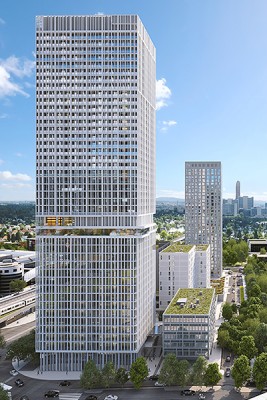 New 153-Meter Luxury Tower V22 in Vienna to be Completed by 2025 - Vindobona.org | Vienna